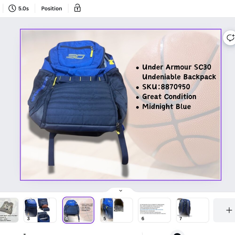 Under Armour SC30 Undeniable Backpack / Bookbag